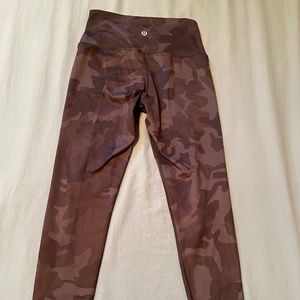 Lululemon Camo Leggings Size 4